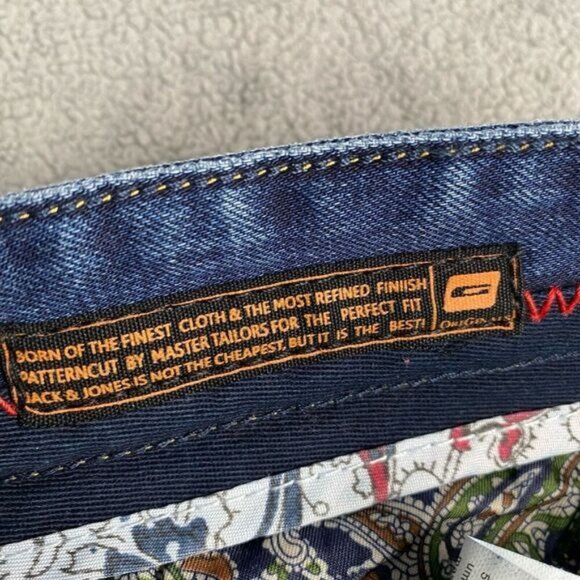 Jack & Jones Corp of Denmark Men's Size W32/L32 Blue Jeans New Mooty Original - Picture 16 of 16